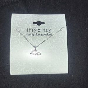 Stering Silver "Love" Pendant.